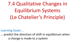 7.4 Qualitative Changes in Equilibrium Systems(Le
