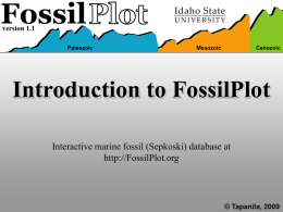 FossilPlot 1.1 User's Primer