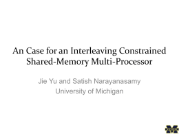 An Case for an Interleaving Constrained Shared