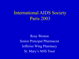 International AIDS Society Paris 2003 - UK-CAB