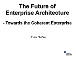 The Future of Enterprise Architecture