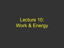Lecture 8: Forces & The Laws of Motion