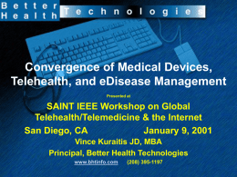 Better Health Technologies Presentation - IEEE-USA