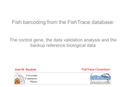 FishTrace_Paris 07_06 - Consortium for the Barcode of Life