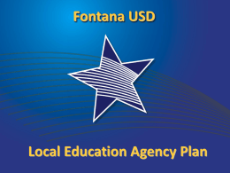 Local Education Agency (LEA) Plan