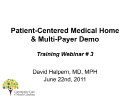 Patient-Centered Medical Home & Multi