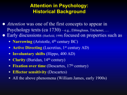 Attention in Psychology