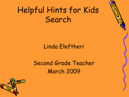 Kids Search Overview