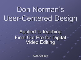 Don Norman’s User-Centered Design