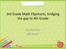 3rd Grade Math Flipcharts, bridging the gap to 4th Grade