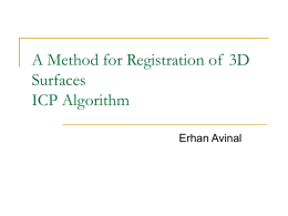A Method for Registration of 3D Surfaces ICP Algorithm