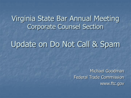 Virginia State Bar Corporate Council Section Update on Do