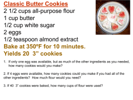 Classic Butter Cookies 2 1/2 cups all