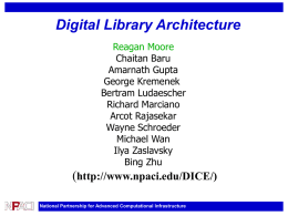 Using Digital Library Technology to Support Data Intensive