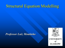 Structural Equation Modelling - Research