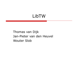LibTW - treewidth
