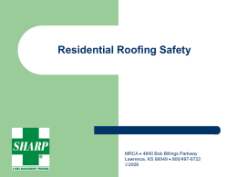 Residential Roofing Safety