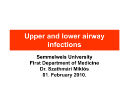 Upper and lower airway infections