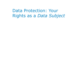 Data Protection and the Health Sector