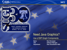 Need Java Graphics? Use of BIP Graph Components