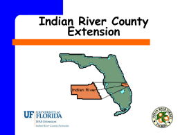 Introduction to Indian River County Extension
