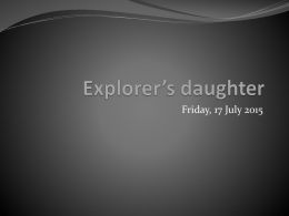 Explorer’s daughter - English teaching resources | A