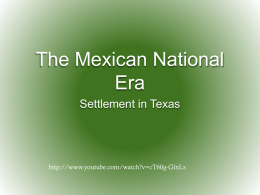 The Mexican National Era