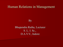 Human Relations Era of Management
