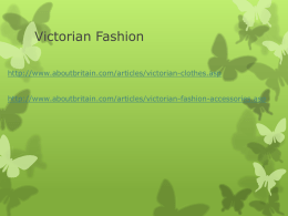 Victorian Era Clothing