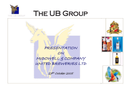 presentation - United Breweries Limited
