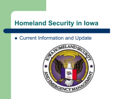 Homeland Security in Iowa