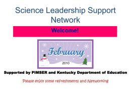 Science Leadership Support Network