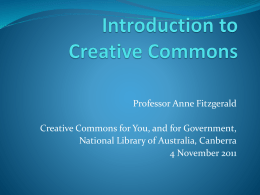 Introduction to Creative Commons