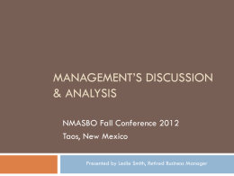 Management’s Discussion & Analysis