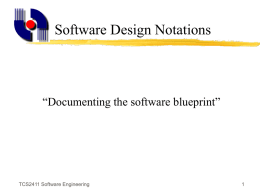 TCS 2411 Software Engineering
