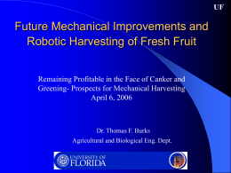 Current Developments in Automated Citrus Harvesting