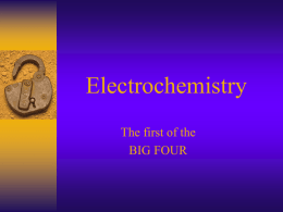 Electrochemistry - Manchester High School