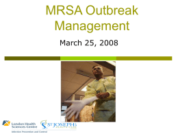 Outbreak Management MRSA Webinar