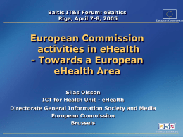 eHealth action lines 6th FP