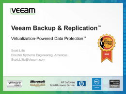 Veeam Backup & Replication presentation