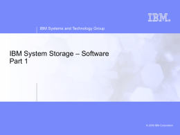 IBM TotalStorage DS Series Disk Subsystems