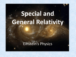 Special Relativity - Polson 7-8