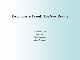 Internet Fraud and its impact on ecommerce