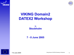 The DATEX2 Project