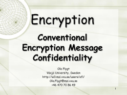 Encryption - Linnaeus University