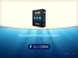 Encrypted Media Extensions
