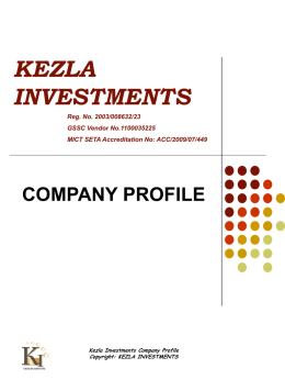 KEZLA INVESTMENTS
