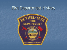 Fire Department History