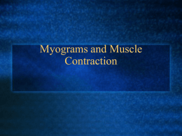 Myograms and Muscle Contraction