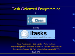 i-Tasks - interactive workflow tasks for the WEB